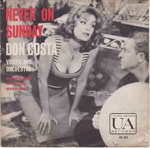 Don Costa's Orchestra And Chorus - Never On Sunday album cover