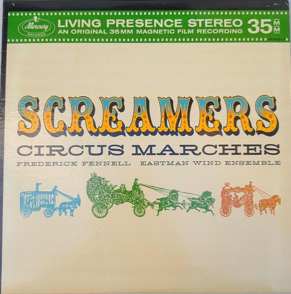 Vinilo Lp Screamers Circo marchas Eastman Wind Ensemble Fennell Sri 75087 importación 