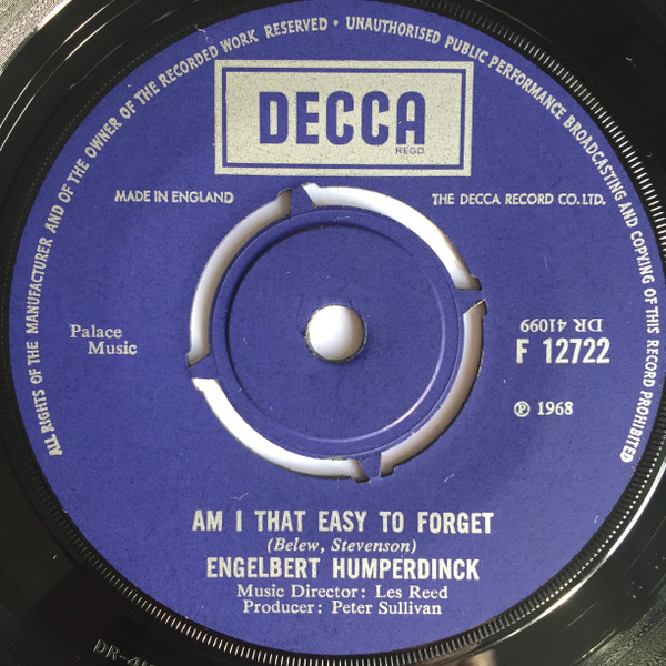 Engelbert Humperdinck Am I That Easy To (1968, Vinyl) Discogs