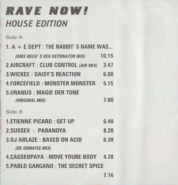 Album herunterladen Various - Rave Now House Edition