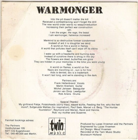 télécharger l'album The Partners - Warmonger