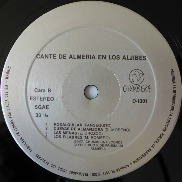 télécharger l'album Download Various - Cante De Almería En Los Aljibes album