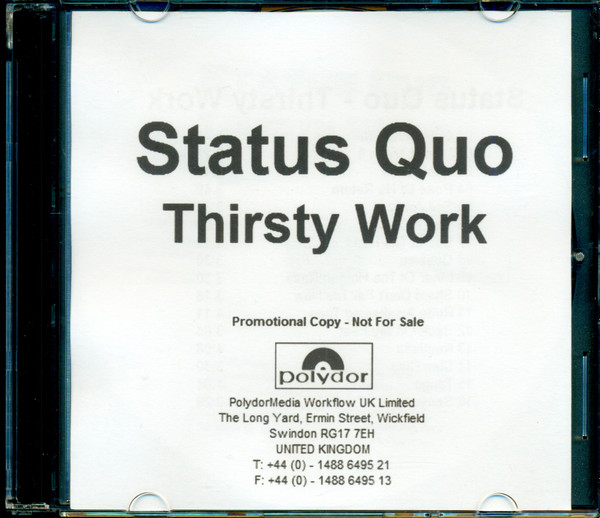 Status Quo - Thirsty Work | Releases | Discogs