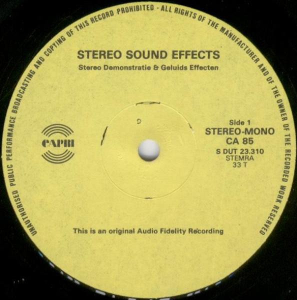 Album herunterladen No Artist - Stereo Test Sound Effects Stereo Demonstratie Geluids Effecten