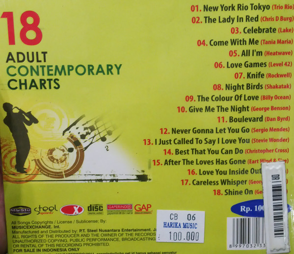 descargar álbum Various - 18 Adult Contemporary Charts