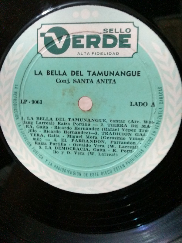 descargar álbum Conjunto Santa Anita - La Bella Del Tamunangue