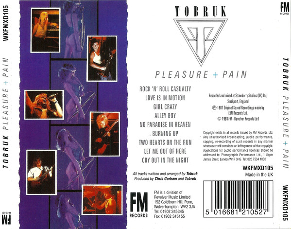 baixar álbum Tobruk - Pleasure Pain