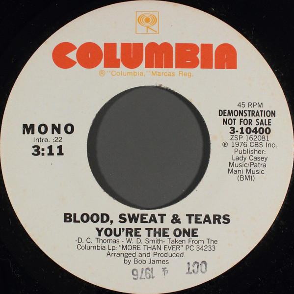 Blood, Sweat & Tears – You're The One (1976, Vinyl) - Discogs