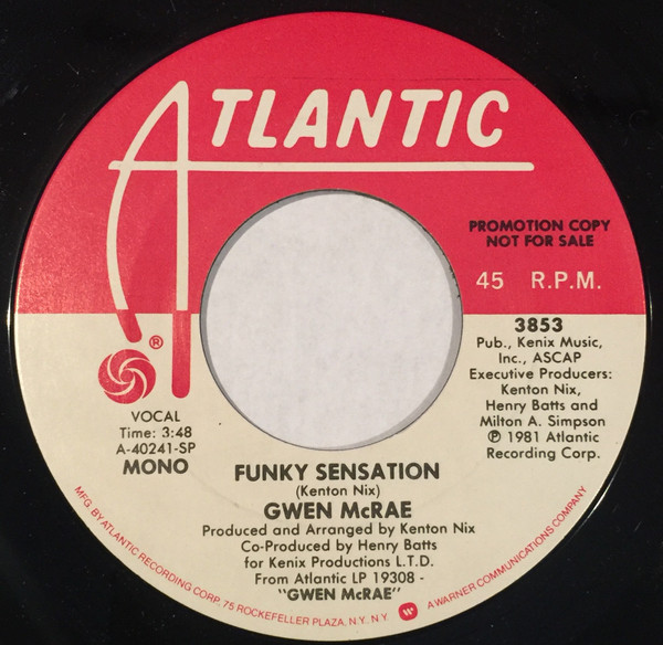 Gwen McCrae – Funky Sensation (1981, SP - Specialty Pressing