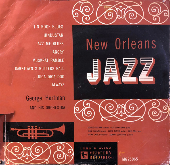 George Hartman And His Orchestra – New Orleans Jazz (1950, Vinyl