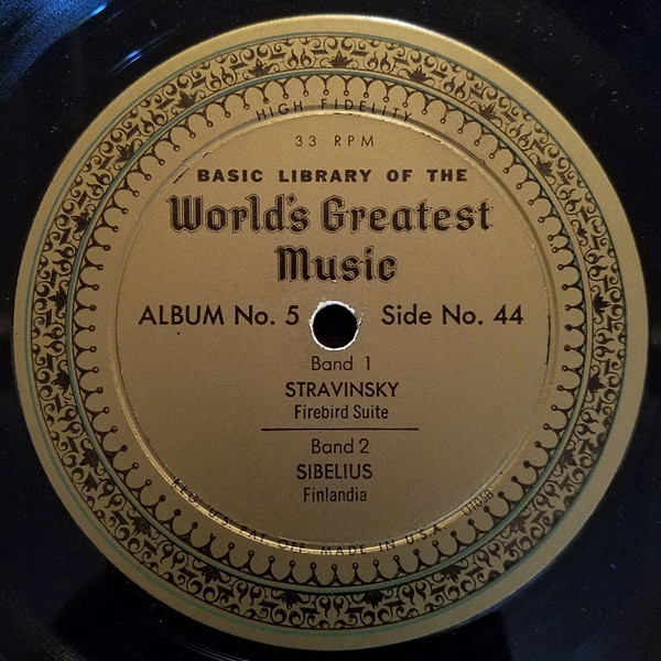 ladda ner album Tchaikovsky, Stravinsky , And Sibelius - Basic Library Of The Worlds Greatest Music Album No 5