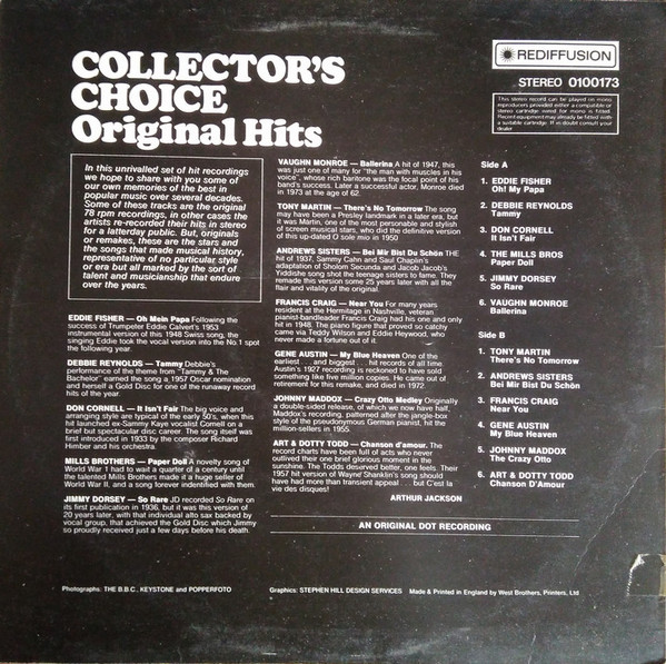 ladda ner album Various - Collectors Choice Original Hits