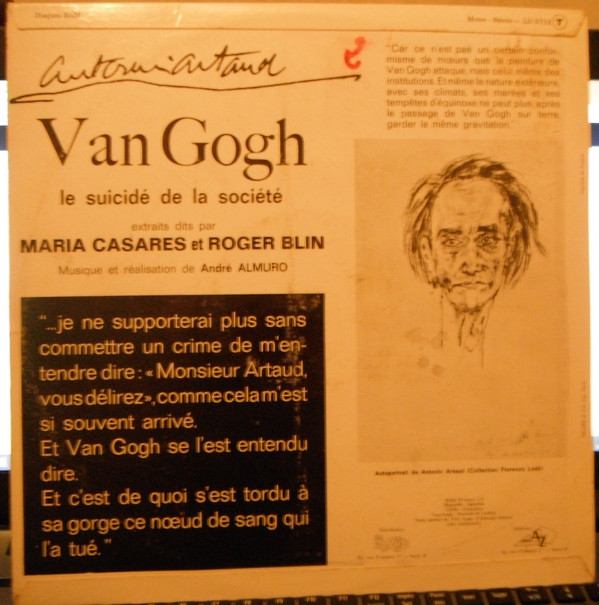 Album herunterladen Antonin Artaud - Van Gogh Le Suicidé De La Société