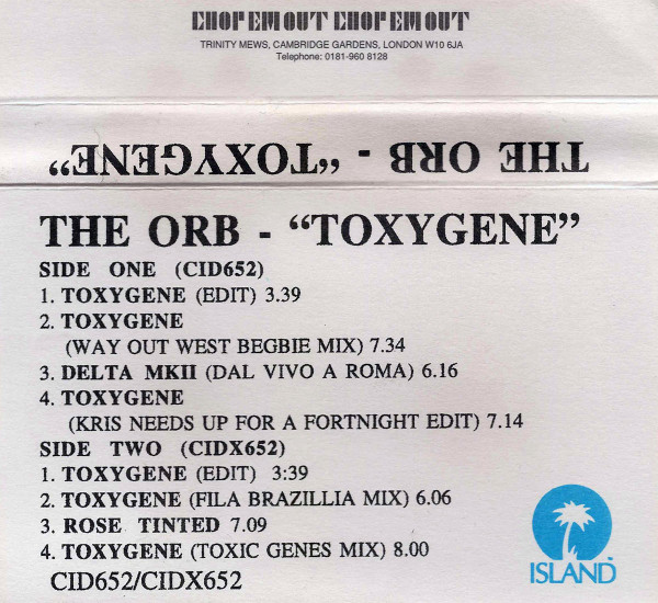 Orb - Toxygene | Releases | Discogs