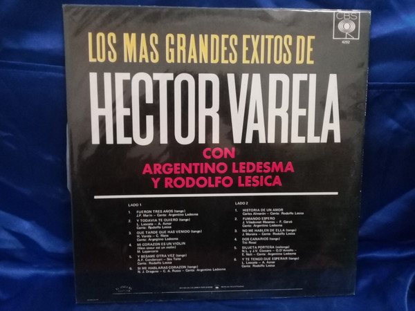 baixar álbum Héctor Varela, Argentino Ledesma, Rodolfo Lesica - Los Más Grandes Éxitos De Hector Varela Con Argentino Ledesma Y Rodolfo Lesica