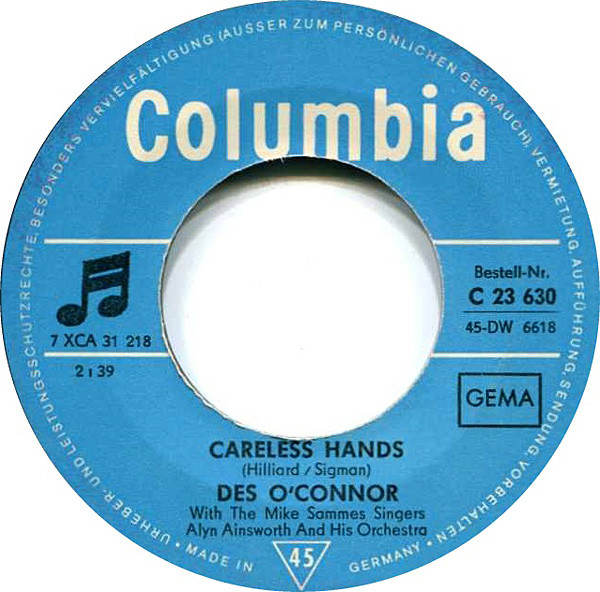 ladda ner album Des O'Connor - Careless Hands