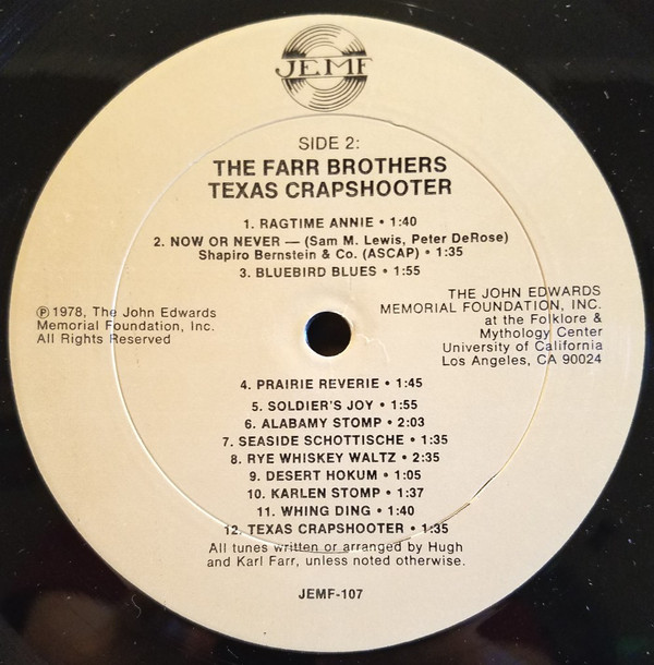 télécharger l'album The Farr Brothers - Texas Crapshooter