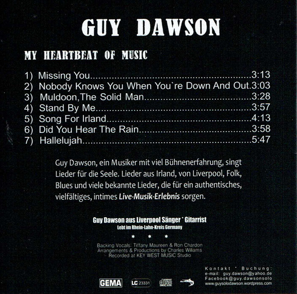 descargar álbum Guy Dawson - My Heartbeat Of Music