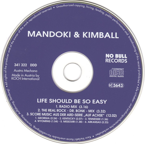last ned album Mandoki & Kimball - Life Should Be So Easy