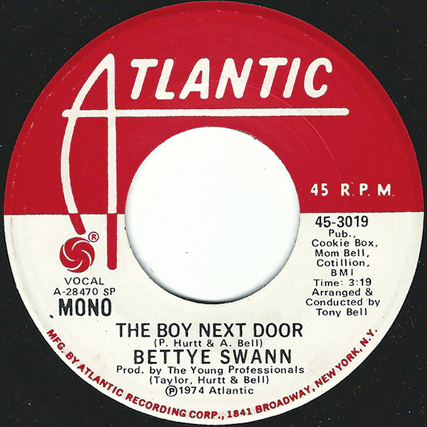 Bettye Swann - The Boy Next Door / Kiss My Love Goodbye