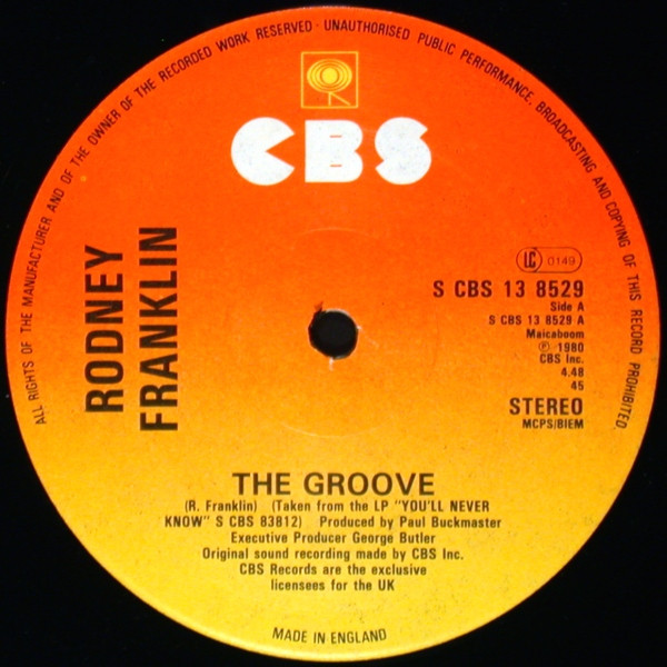 Rodney Franklin – The Groove (1980, Paper Labels, Vinyl) - Discogs