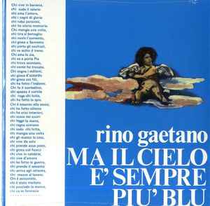 Rino Gaetano-Ma Il Cielo È Sempre Più Blu copertina album