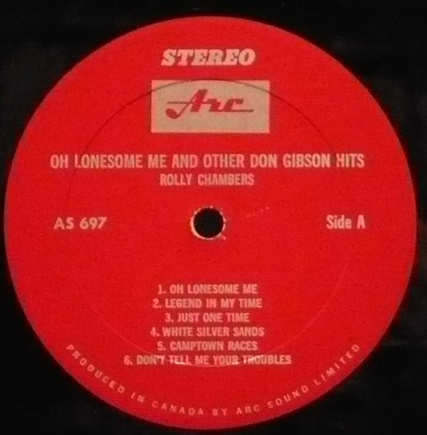 last ned album Rolly Chambers - Oh Lonesome Me And Other Don Gibson Hits