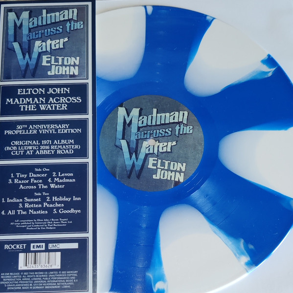 Elton John – Madman Across The Water (2022, Blue & White, 180
