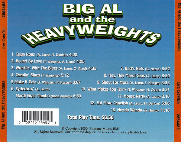 Album herunterladen Big Al & The Heavyweights - Live Crawfish