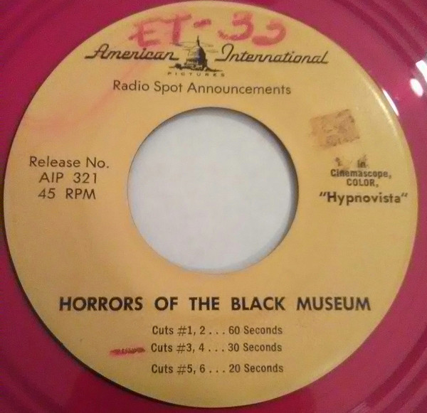 baixar álbum No Artist - Horrors Of The Black Museum Radio Spot Announcements