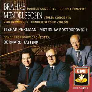 Johannes Brahms - Double Concerto = Doppelkonzert / Violin Concerto = Violinkonzert = Concerto Pour Violon album cover