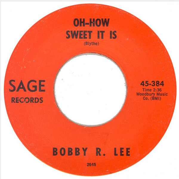 last ned album Bobby R Lee - Oh How Sweet It Is