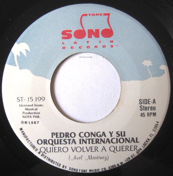 baixar álbum Pedro Conga Y Su Orquesta Internacional - Quiero Volver A Querer Solo En La Vida