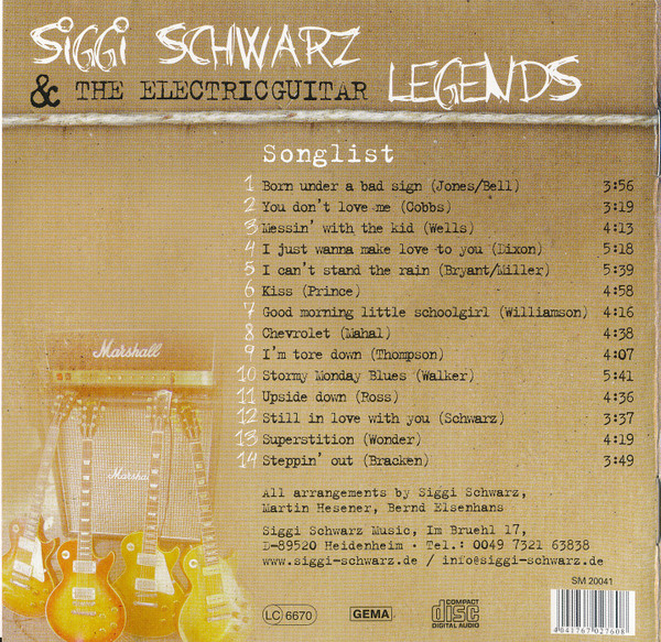 Album herunterladen Siggi Schwarz & The Electricguitar Legends - Vol 1