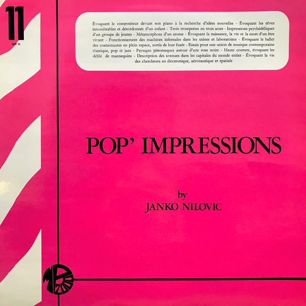 Janko Nilovic – Pop Impressions (2014, Vinyl) - Discogs