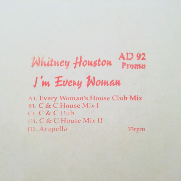 Whitney Houston – I'm Every Woman (1993, CD) - Discogs