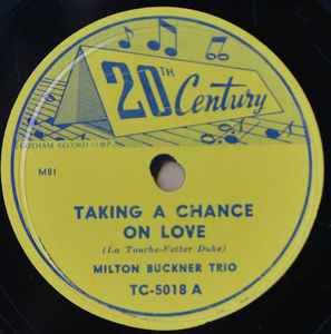 The Milt Buckner Trio - Taking A Chance On Love / Flying Home album cover