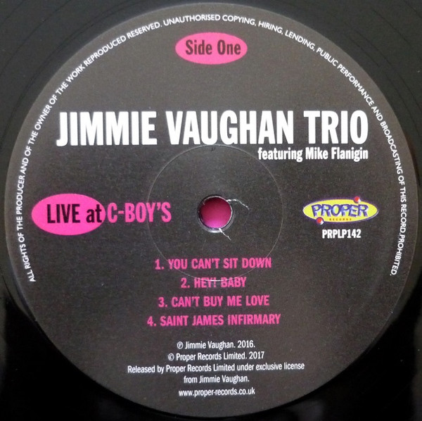 ladda ner album Jimmie Vaughan Trio Featuring Mike Flanigin - Live At C Boys