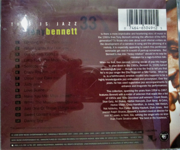 Album herunterladen Tony Bennett - This Is Jazz 33