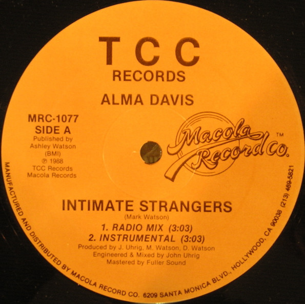 last ned album Alma Davis - Intimate Strangers