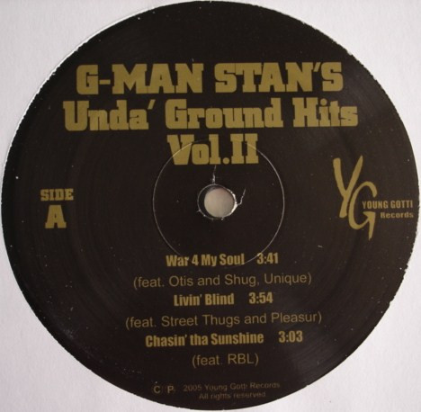 G-Man Stan – G-Man Stan's Unda-Ground Hits Vol. II (2005, Vinyl 