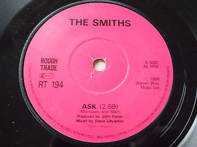 The Smiths – Ask (1986, Single dipped centre, Vinyl) - Discogs