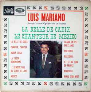 Luis Mariano - Chante Deux Opérettes Célèbres album cover