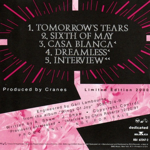 baixar álbum Cranes - Tomorrows Tears Interview