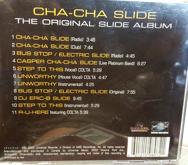 Cha Cha Slide The Original Slide Album 2000 CD Discogs