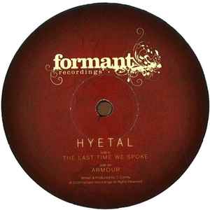 Hyetal - The Last Time We Spoke / Armour album cover