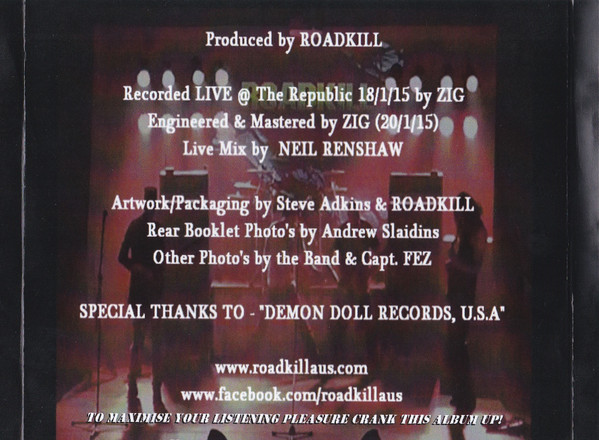 Album herunterladen Roadkill - Live 2015