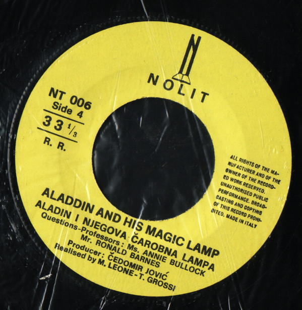 ladda ner album Annie Bullock, Ronald Barnes & Dennis Wood - James Howard Kunstlers Alladin An His Magic Lamp