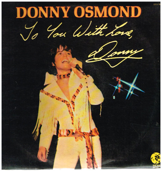 Donny Osmond - To You With Love, Donny | Releases | Discogs