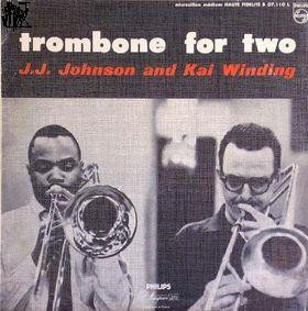 J.J. Johnson And Kai Winding – Trombone For Two (1956, Vinyl